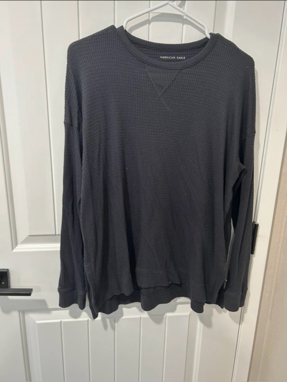 American Eagle Charcoal Gray Thermal Long Sleeve